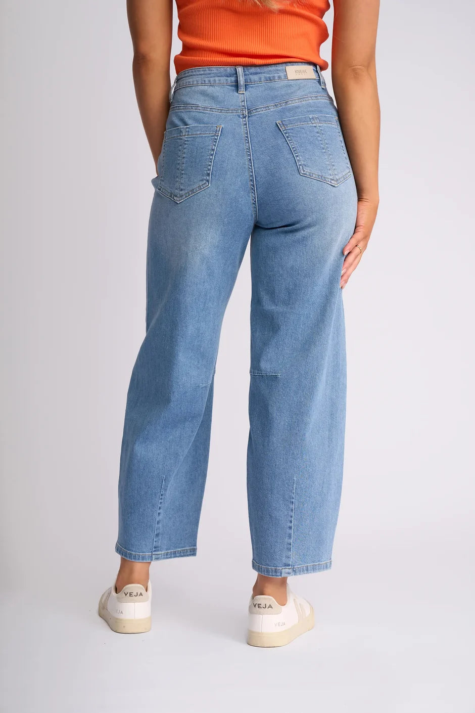 KN7123 Washer Barrel Ankle Jean