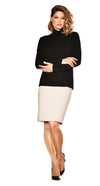 1107 Easy Fit Long Sleeve MicroModal Polo Neck
