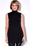 4242L Sleeveless Polo Neck Merino Tunic