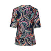 4329 Persia Print Round Neck Rayon Knit Top