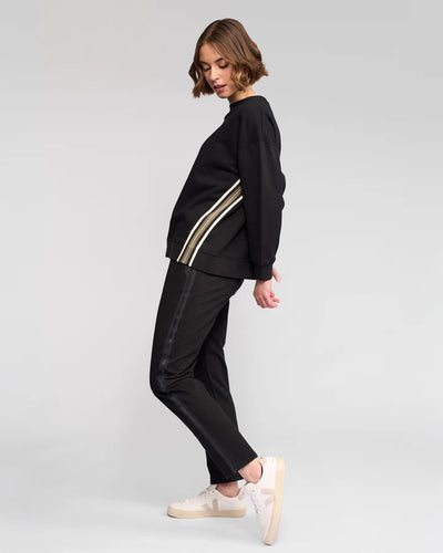 V4495 Side Stripe Cotton Weekend Sweatshirt