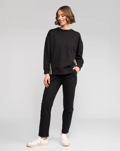 V4495 Side Stripe Cotton Weekend Sweatshirt