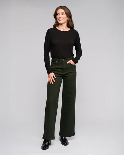 V5050K OLIVE Wide Leg Solo Jean