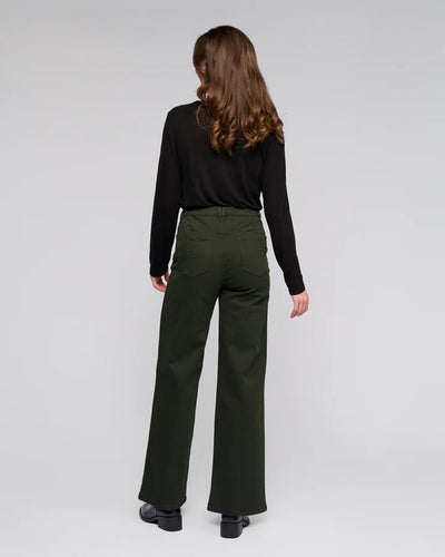 V5050K OLIVE Wide Leg Solo Jean