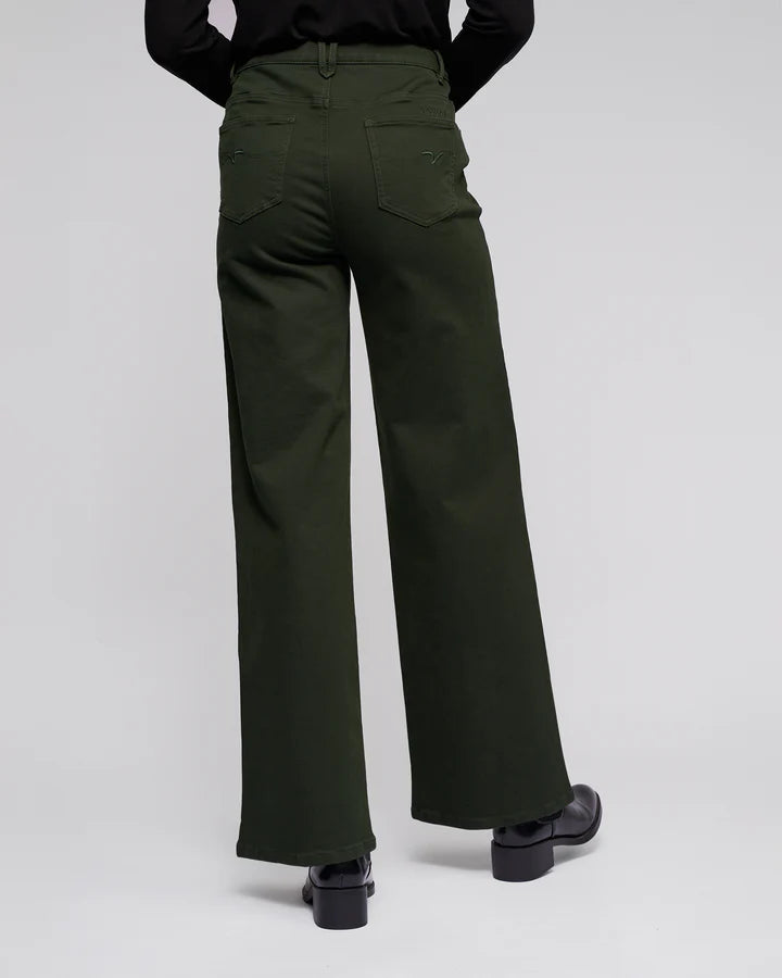 V5050K OLIVE Wide Leg Solo Jean