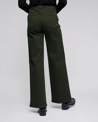 V5050K OLIVE Wide Leg Solo Jean