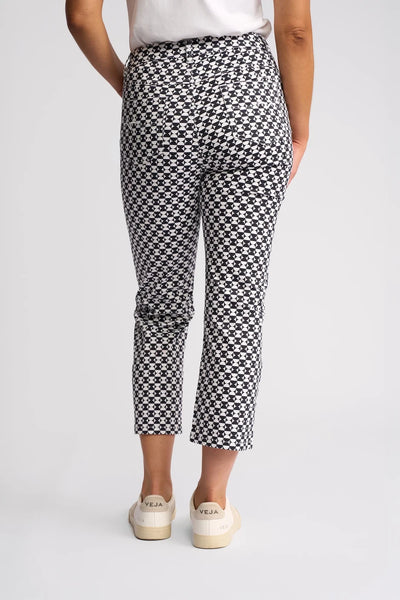 VS5510ALW Geometric Print Stretch Cotton 7/8 Pant