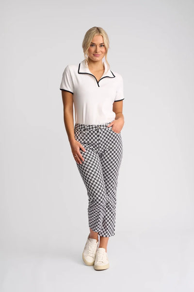 VS5510ALW Geometric Print Stretch Cotton 7/8 Pant