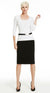 1006 Slim Fit 3/4 Sleeve U Shape Scoop Neck