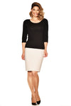 2496S Short Stretch Pencil Skirt