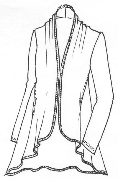 4230 Easy Fit Panelled Merino Cardigan