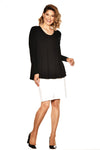 7832 Scoop Neck Long Sleeve MicroModal Tunic