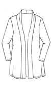 7848 Edge to Edge Waisted Cardigan