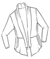 7852 Soft Collar Cardigan