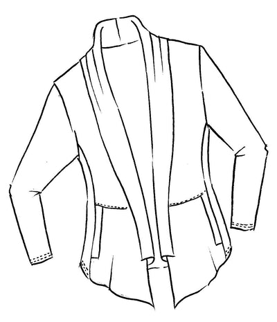 7852 Soft Collar Cardigan