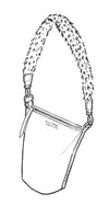 8510 Fur Handle Leather Bag