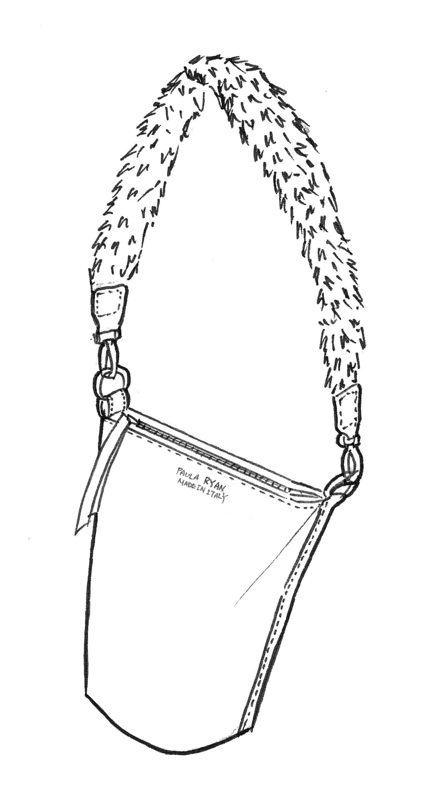 8510 Fur Handle Leather Bag Darling - Main Image