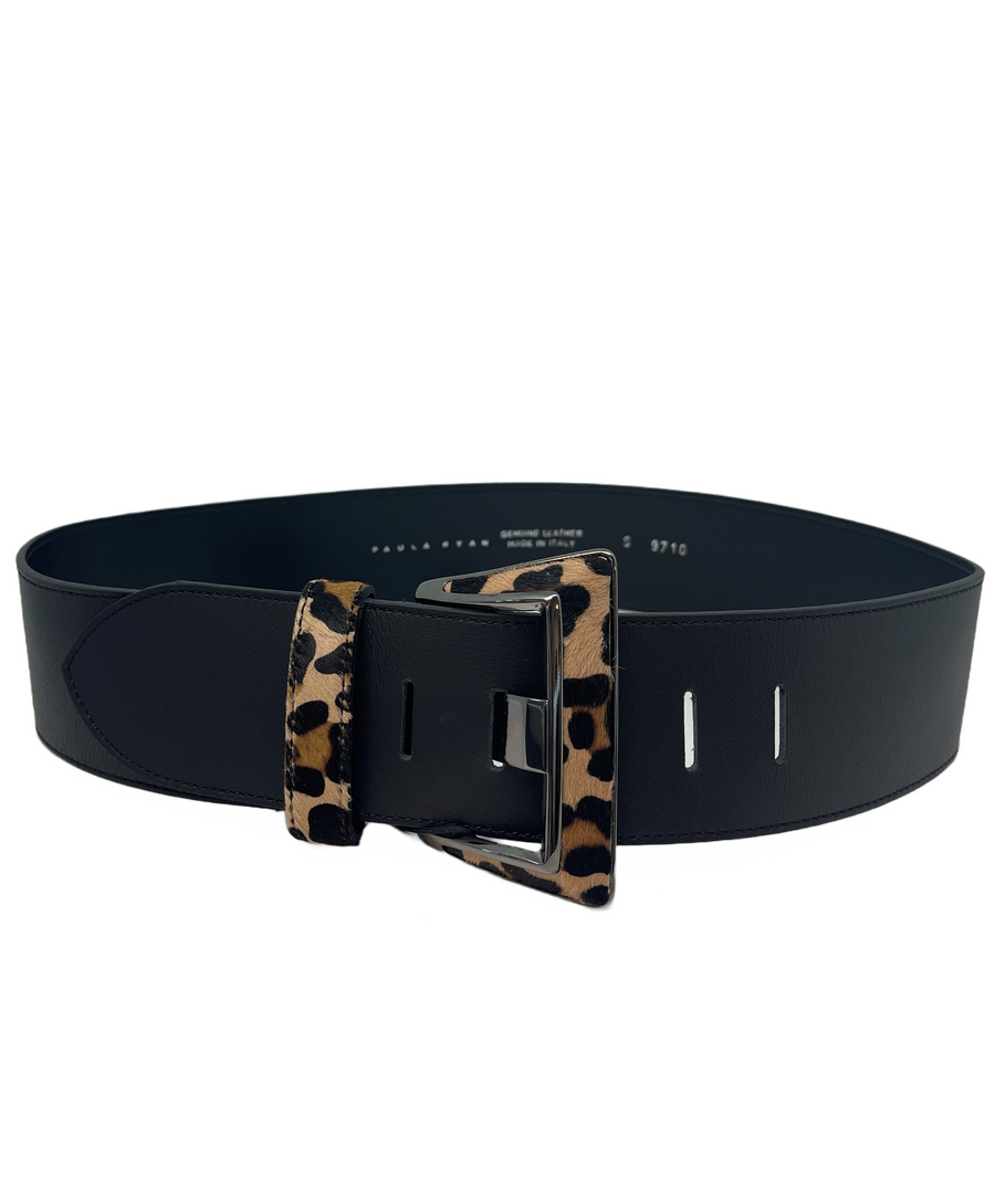 8524 Animal Buckle Leather Belt