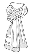 8574 Block Stripe Scarf