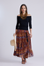8672B Layered Tie Skirt