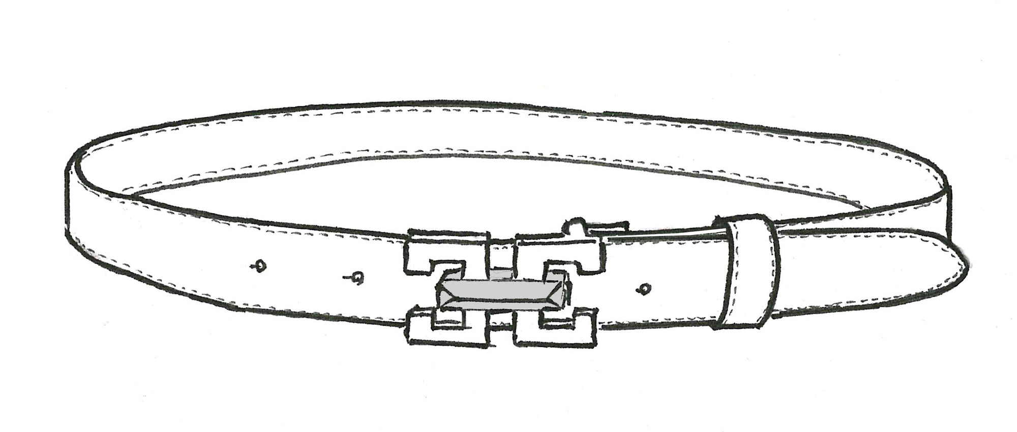 8747 Silver & Gold Jean Belt