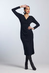 8788 Side Gather Crossover Dress