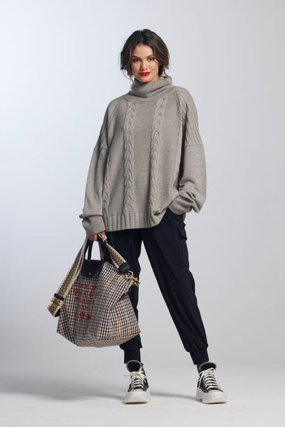 8811 Cable Knit Merino Sweater