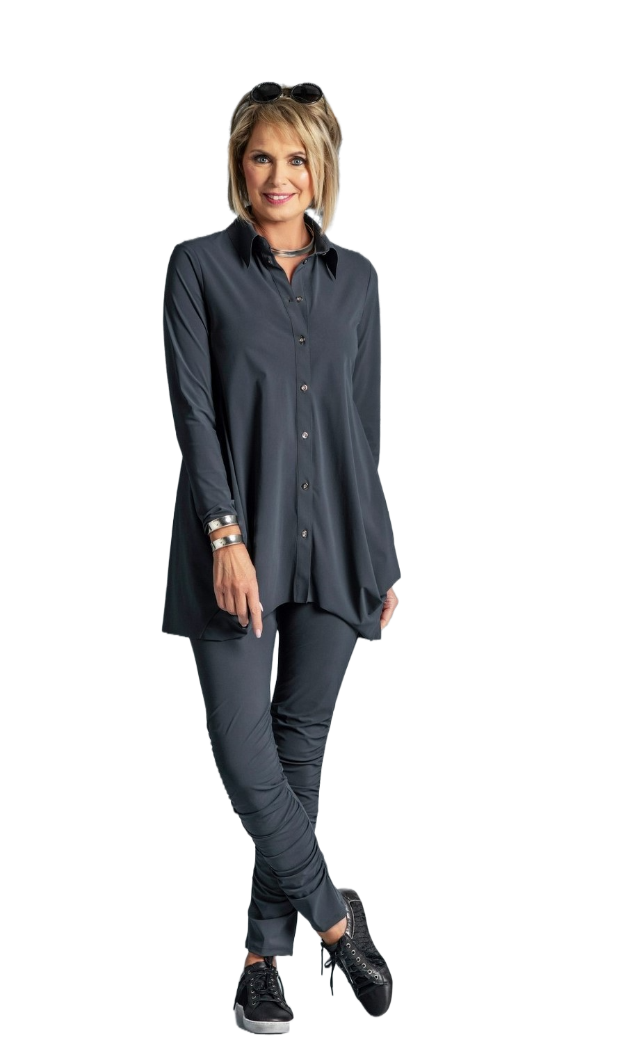 8528  Microjersey Rouched Legging