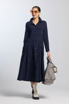 8831 Drawcord Shirt Dress