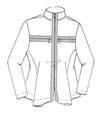 8853 Roma Zip Trim Flare Jacket