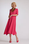8938 Angle Seam A-line Microjersey Dress