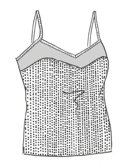 8969 Animal Sequin Microjersey Cami Top