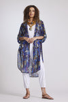 8924 Long Mosaic Print Overshirt