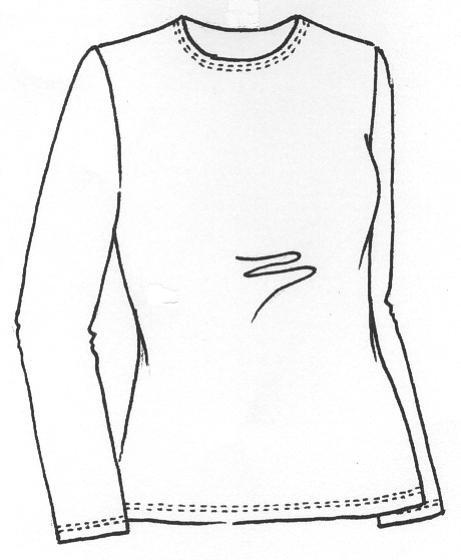 9309 Slim Fit Long Sleeve MicroModal Crew Neck