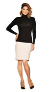 9402 Slim Fit Long Sleeve Merino Polo Neck Top