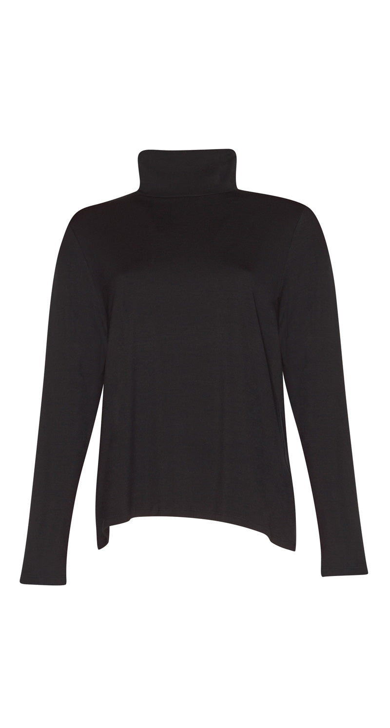 9432 Easy Fit  Long Sleeve Merino Polo Neck