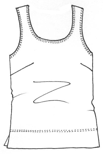 9802 Easy Fit Longer Singlet