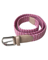 Pink/Pink Braided Waist Belt