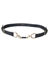 8523 Metal Trimmed Leather Belt