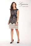 189328 Deco Lace Cocktail Dress