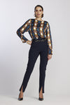 8768 Circles Print Top