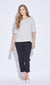 7835S Panelled 1/2 Sleeve Top