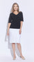 9609 Easy Fit Half Sleeve  V Neck Top